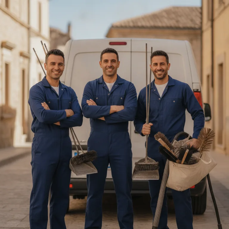 Spazzacamino team a Latina